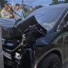 Diduga Mengantuk, Honda CR-V Tabrak Tembok Dapur di Jatibarang Baru