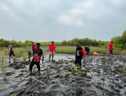 “Tolong Selamatkan Rumah Kami”, Harap Warga Eretan Saat PDI P Tutup Kegiatan Bulan Bung Karno dengan Tanam Mangrove