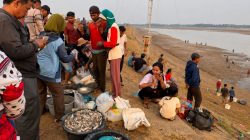 Viral Warga Ramai-ramai Berburu Ikan di Waduk Cipancuh Indramayu yang Mengering