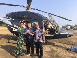Momen Saat Helikopter Mendarat di Sukra Indramayu, Ternyata Bawa Investor Lintas Negara Berniat untuk Tanamkan Investasi