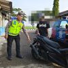 Polisi Tindak Pengguna Knalpot Brong di Pantura Lohbener Indramayu