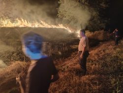 Lahan 1 Hektare di Desa Sanca Indramayu Terbakar